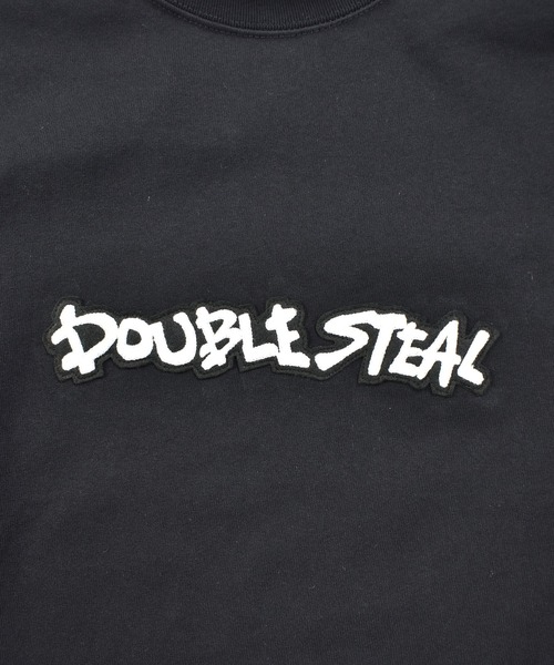 DOUBLE STEAL(ダブルスティール)の「サガラ刺繍ロゴ Tシャツ(Tシャツ/カットソー・メンズ・ホワイト/ブルー系その他/ブラック・X-LARGE/MEDIUM/LARGE)」の5枚目の写真