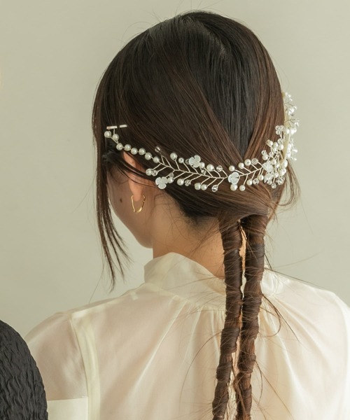 やまり〜タートルストーリー　スワン　ヘアアクセサリー 楽天市場】ヘアクリップ メタル パール ストーン 猫 星 三日月