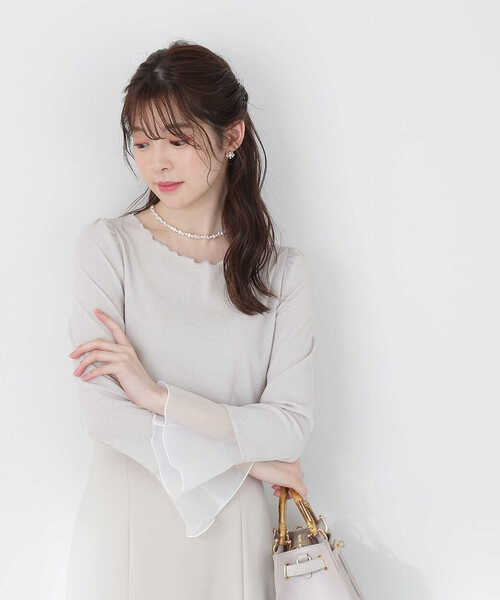 PROPORTION BODY DRESSING（プロポーションボディドレッシング）の「＜Ｅ＞シアーテレコ / 1213167400（Tシャツ/カットソー・レディース・ブラック/グレー・FREE）」の18枚目の写真