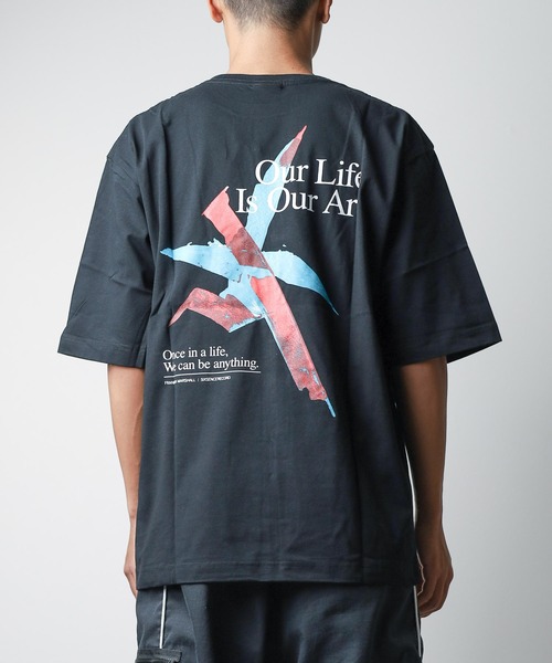 FRANKLIN & MARSHALL(フランクリンマーシャル)の「■SIXSENCERECORD×FRANKLIN & MARSHALL■BACKプリントS/S TEE(Tシャツ/カットソー・メンズ・ブラック/ホワイト・LARGE/X-LARGE/MEDIUM)」の3枚目の写真