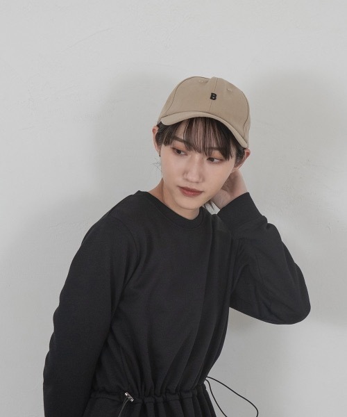 lawgy(ラウジー)の「simple logo cap(キャップ・レディース・ベージュ/ブラック・FREE)」の19枚目の写真