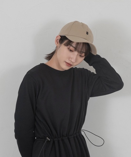 lawgy(ラウジー)の「simple logo cap(キャップ・レディース・ベージュ/ブラック・FREE)」の22枚目の写真