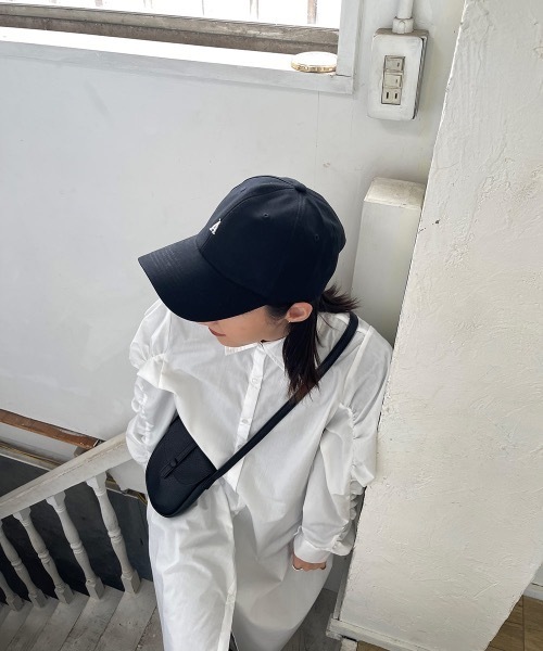 lawgy(ラウジー)の「simple logo cap(キャップ・レディース・ベージュ/ブラック・FREE)」の18枚目の写真
