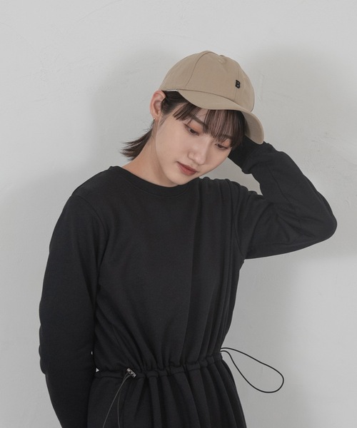 lawgy(ラウジー)の「simple logo cap(キャップ・レディース・ベージュ/ブラック・FREE)」の13枚目の写真