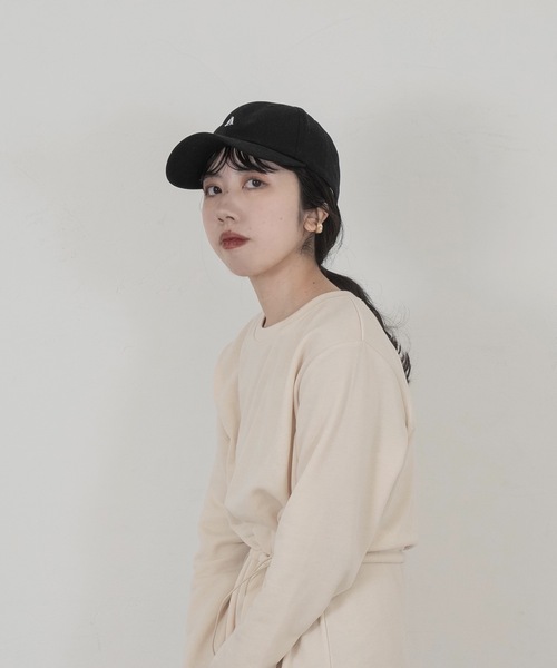 lawgy(ラウジー)の「simple logo cap(キャップ・レディース・ベージュ/ブラック・FREE)」の7枚目の写真