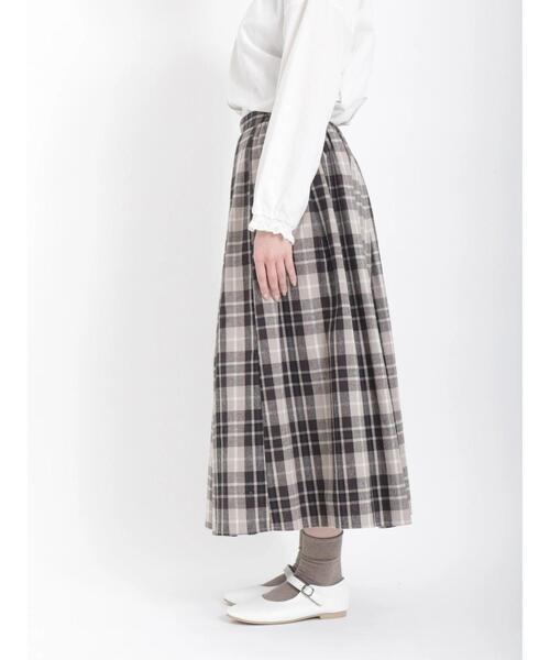 Samansa Mos2（サマンサ モスモス）の「柄アソートタックギャザースカート（スカート・レディース・ブラック/ベージュ/グリーン/ネイビー/レッド・ﾌﾘ-）」の22枚目の写真