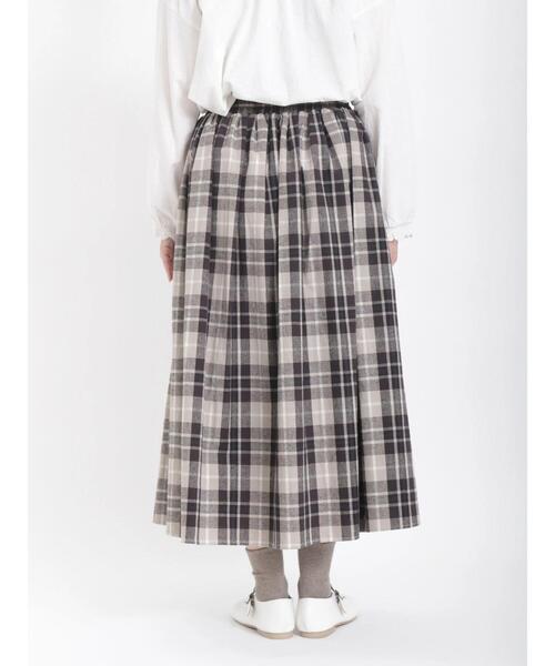 Samansa Mos2（サマンサ モスモス）の「柄アソートタックギャザースカート（スカート・レディース・ブラック/ベージュ/グリーン/ネイビー/レッド・ﾌﾘ-）」の21枚目の写真