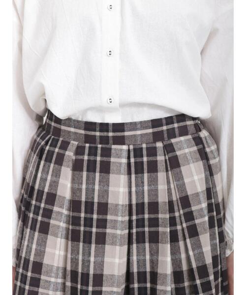 Samansa Mos2（サマンサ モスモス）の「柄アソートタックギャザースカート（スカート・レディース・ブラック/ベージュ/グリーン/ネイビー/レッド・ﾌﾘ-）」の20枚目の写真