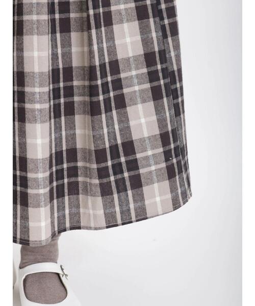 Samansa Mos2（サマンサ モスモス）の「柄アソートタックギャザースカート（スカート・レディース・ブラック/ベージュ/グリーン/ネイビー/レッド・ﾌﾘ-）」の18枚目の写真