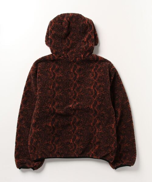 STUSSY（ステューシー）の「STUSSY/ステューシー SNAKE JACQUARD SHERPA JACKET ボアジャケット ブルゾン リバーシブル 2WAY ワンポイント 総柄（ブルゾン・メンズ・ブラウン/グレー・M/L/S）」の17枚目の写真