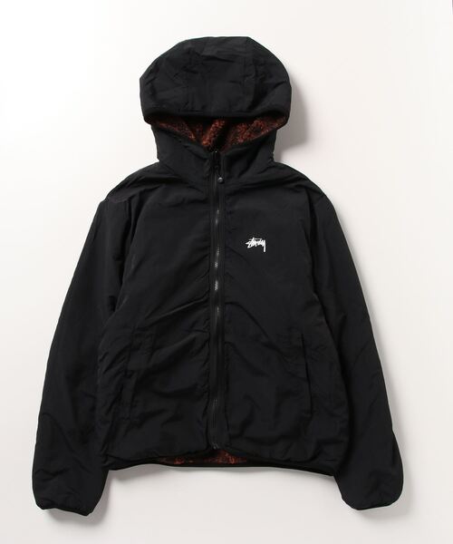 STUSSY（ステューシー）の「STUSSY/ステューシー SNAKE JACQUARD SHERPA JACKET ボアジャケット ブルゾン リバーシブル 2WAY ワンポイント 総柄（ブルゾン・メンズ・ブラウン/グレー・M/L/S）」の18枚目の写真