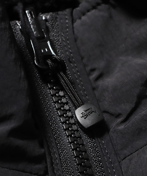 STUSSY（ステューシー）の「STUSSY/ステューシー SNAKE JACQUARD SHERPA JACKET ボアジャケット ブルゾン リバーシブル 2WAY ワンポイント 総柄（ブルゾン・メンズ・ブラウン/グレー・M/L/S）」の11枚目の写真