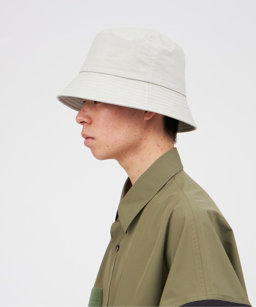UNDECORATED（アンデコレイテッド）の「UNDECORATED Linen Cotton Hat（ハット・メンズ・グレー/ブラック・1/3）」の2枚目の写真