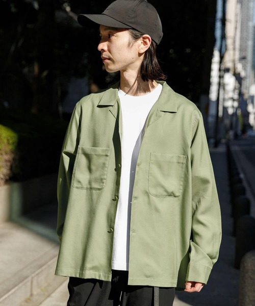 URBAN RESEARCH(アーバンリサーチ)の「『Sサイズあり』メルトツイルボックスシャツ(シャツ/ブラウス・メンズ・チャコールグレー/ライトグレー/オリーブ/マスタード・SMALL/MEDIUM/LARGE)」の4枚目の写真