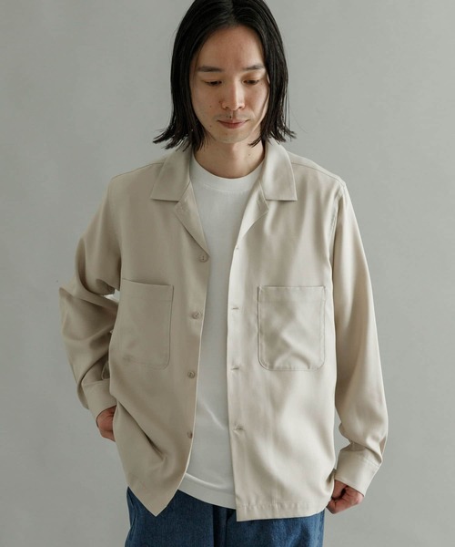 URBAN RESEARCH(アーバンリサーチ)の「『Sサイズあり』メルトツイルボックスシャツ(シャツ/ブラウス・メンズ・チャコールグレー/ライトグレー/オリーブ/マスタード・SMALL/MEDIUM/LARGE)」の3枚目の写真