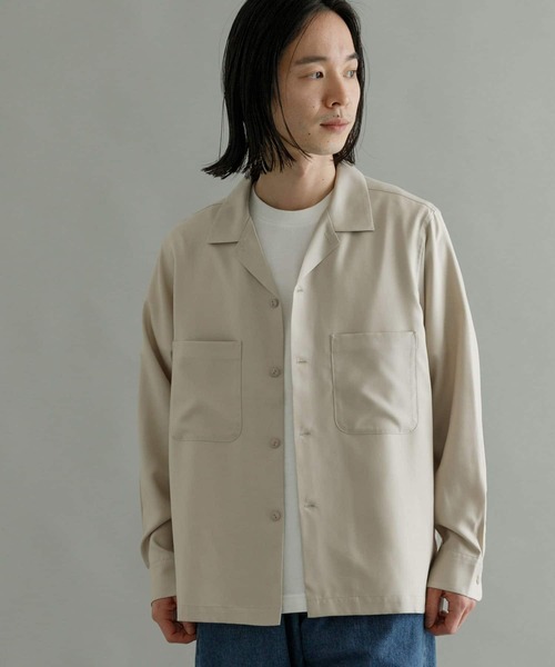 URBAN RESEARCH(アーバンリサーチ)の「『Sサイズあり』メルトツイルボックスシャツ(シャツ/ブラウス・メンズ・チャコールグレー/ライトグレー/オリーブ/マスタード・SMALL/MEDIUM/LARGE)」の5枚目の写真