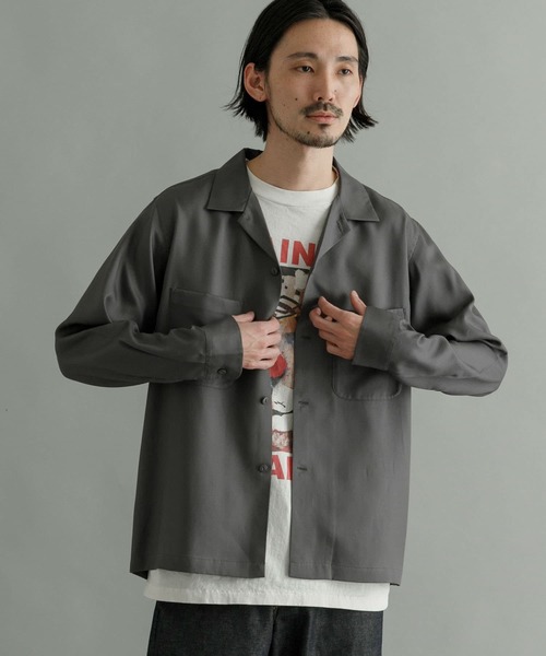 URBAN RESEARCH(アーバンリサーチ)の「『Sサイズあり』メルトツイルボックスシャツ(シャツ/ブラウス・メンズ・チャコールグレー/ライトグレー/オリーブ/マスタード・SMALL/MEDIUM/LARGE)」の9枚目の写真