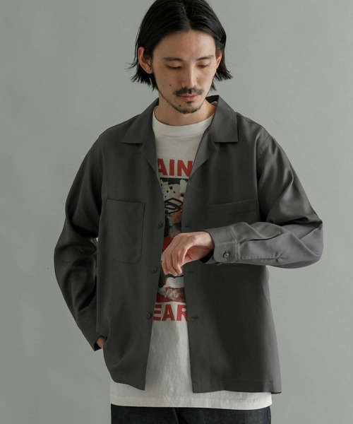 URBAN RESEARCH(アーバンリサーチ)の「『Sサイズあり』メルトツイルボックスシャツ(シャツ/ブラウス・メンズ・チャコールグレー/ライトグレー/オリーブ/マスタード・SMALL/MEDIUM/LARGE)」の10枚目の写真