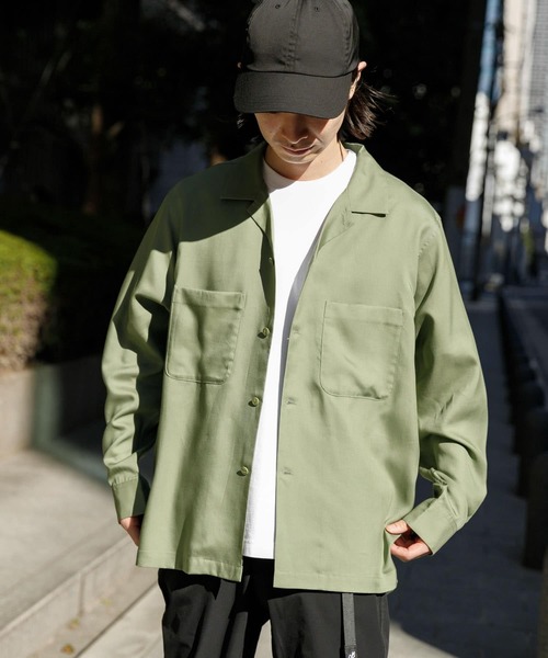 URBAN RESEARCH(アーバンリサーチ)の「『Sサイズあり』メルトツイルボックスシャツ(シャツ/ブラウス・メンズ・チャコールグレー/ライトグレー/オリーブ/マスタード・SMALL/MEDIUM/LARGE)」の13枚目の写真