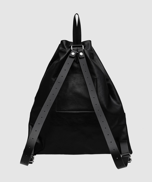 JIL SANDER（ジルサンダー）の「FLAT DRAWSTRING BACKPACK（バックパック/リュック・メンズ・ブラック・UNI）」の3枚目の写真