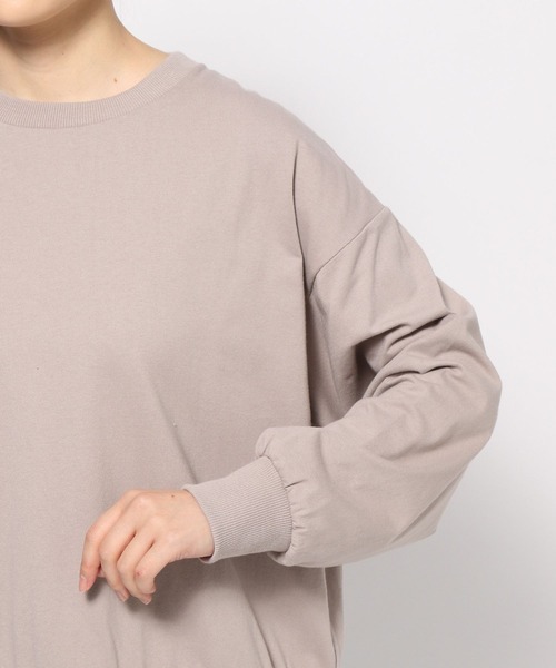 GLOBAL WORK(グローバルワーク)の「フェイクレイヤー長袖/WEB限定/176627(Tシャツ/カットソー・レディース・ブラック/ブルー系その他/モカ/グレイッシュベージュ・MEDIUM/LARGE)」の17枚目の写真