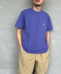[DANTON/ダントン] ワンポイントロゴ ポケットTシャツ