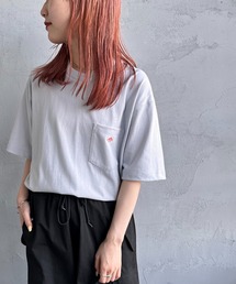 [DANTON/ダントン] ワンポイントロゴ ポケットTシャツ