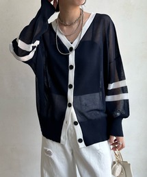 【WEB限定】ラインニットカーディガン