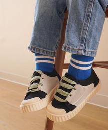 【 Bambin / ボンバン 】 アクセントカラー シューレース キッズ スニーカー