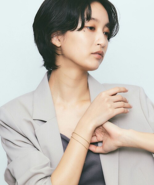 Jouete（ジュエッテ）の「レイヤード ブレスレット（ブレスレット・レディース・イエローゴールド・FREE）」の4枚目の写真