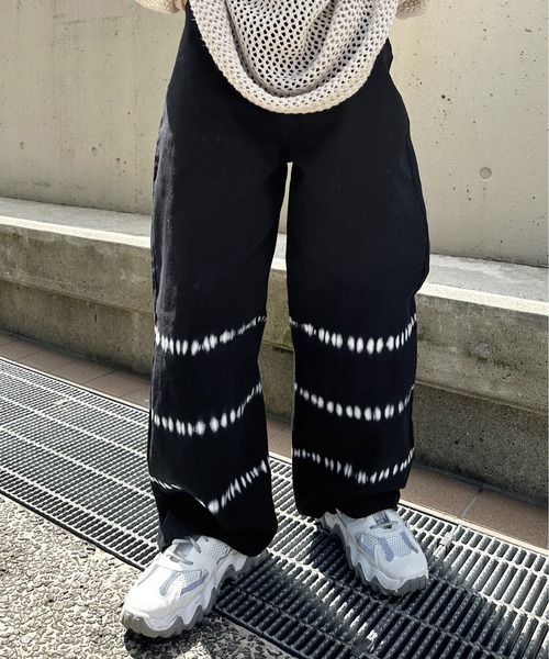 sedacle(セダクル)の「タイダイデニム(デニムパンツ・メンズ・カーキ/ブラック・LARGE/MEDIUM)」の3枚目の写真