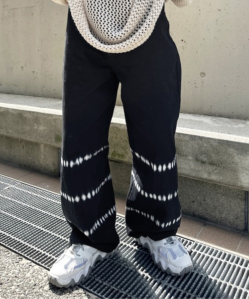 sedacle(セダクル)の「タイダイデニム(デニムパンツ・メンズ・カーキ/ブラック・LARGE/MEDIUM)」の4枚目の写真