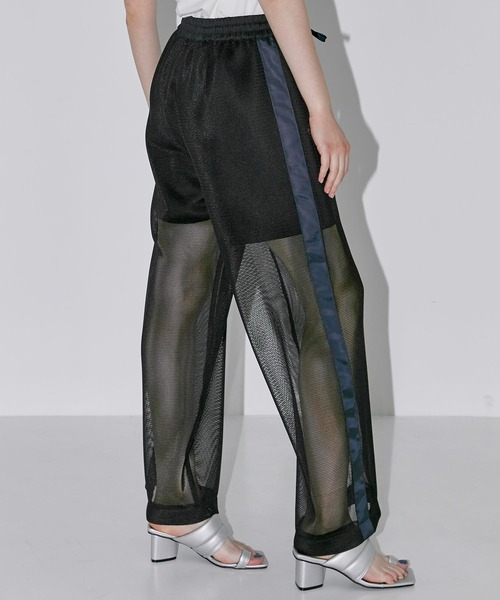 CITY TOKYO（シティトウキョウ）の「ダブルフェイスメッシュパンツ（その他パンツ・レディース・ブラック/ホワイト・1/2）」の15枚目の写真