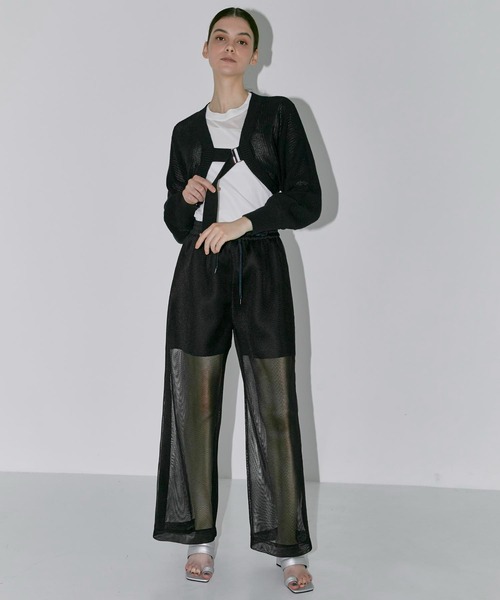 CITY TOKYO（シティトウキョウ）の「ダブルフェイスメッシュパンツ（その他パンツ・レディース・ブラック/ホワイト・1/2）」の16枚目の写真