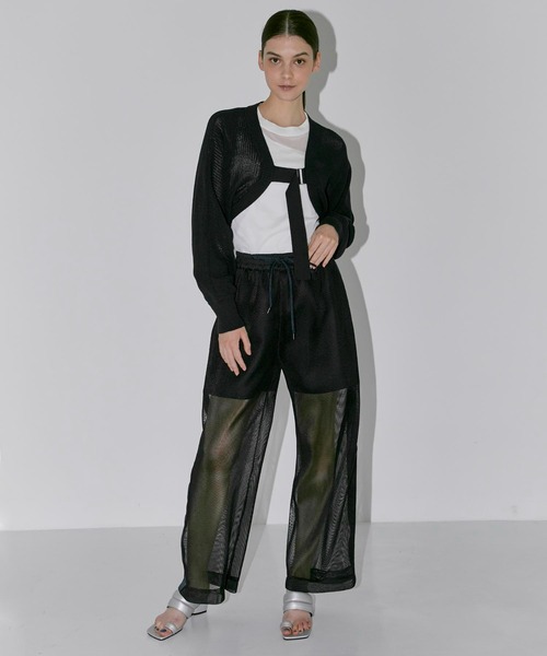 CITY TOKYO（シティトウキョウ）の「ダブルフェイスメッシュパンツ（その他パンツ・レディース・ブラック/ホワイト・1/2）」の17枚目の写真