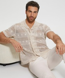 Guess | Geometric Knit Crochet Shirt(シャツ/ブラウス)