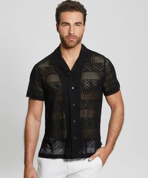 Guess | Geometric Knit Crochet Shirt(シャツ/ブラウス)