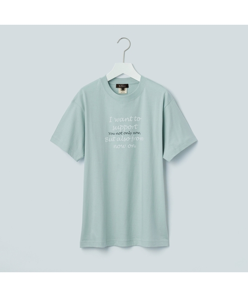 Reflect(リフレクト)の「【WORLD for the World/洗える】ロゴプリントTシャツ(Tシャツ/カットソー・レディース・ライトグリーン・09)」の1枚目の写真