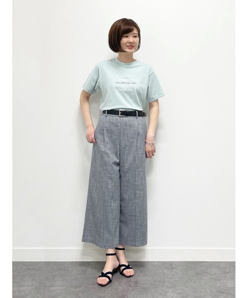 Reflect(リフレクト)の「【WORLD for the World/洗える】ロゴプリントTシャツ(Tシャツ/カットソー・レディース・ライトグリーン・09)」の4枚目の写真