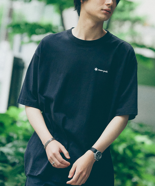 Snow Peak（スノーピーク）の「【SNOWPEAK × JOURNAL STANDARD】別注 UP-CYCLE COTTON MT TANIGAWA（Tシャツ/カットソー・メンズ・ブラック/ホワイト/ライトグレー・SMALL/MEDIUM/LARGE）」の7枚目の写真