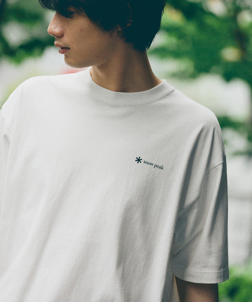 snow peak ホワイト　Tシャツ snow peak tシャツ 「別注」Snow Peak×DOORS WaterActive