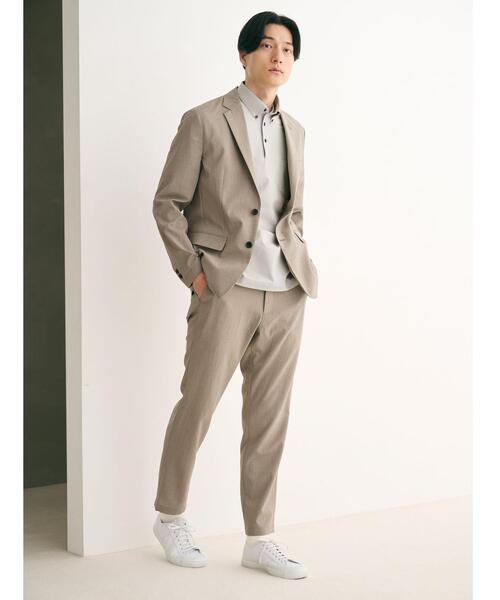 green label relaxing（グリーンレーベルリラクシング）の「ドライストレッチ ナロー ユーティリティー パンツ 9分丈 -防シワ・吸水速乾-（その他パンツ・メンズ・ダークグリーン/ベージュ/ネイビー・XS/M/XL/S/L）」の4枚目の写真