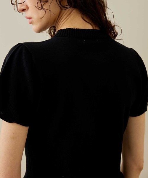 malamute(マラミュート)の「【malamute/マラミュート】gynoid T/ニットトップス(Tシャツ/カットソー・レディース・ホワイト/ブラック・FREE)」の19枚目の写真