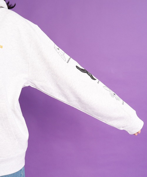 didizizi（ディディジジ）の「バニーズフーディ（パーカー・レディース・ネイビー/グレー・FREE）」の8枚目の写真