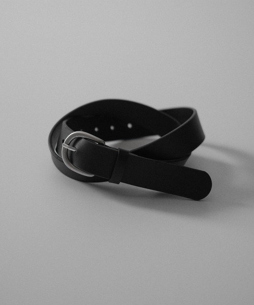 RUUBON（ルーボン）の「【RUUBON】cow leather plain belt / カウレザー プレーンベルト（ベルト・メンズ・ブラック/ブラウン・FREE）」の3枚目の写真