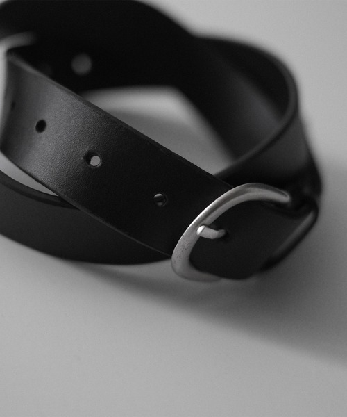 RUUBON（ルーボン）の「【RUUBON】cow leather plain belt / カウレザー プレーンベルト（ベルト・メンズ・ブラック/ブラウン・FREE）」の4枚目の写真