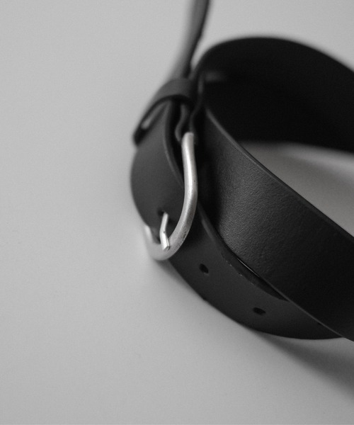 RUUBON（ルーボン）の「【RUUBON】cow leather plain belt / カウレザー プレーンベルト（ベルト・メンズ・ブラック/ブラウン・FREE）」の5枚目の写真