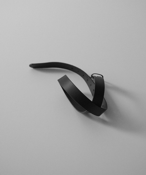 RUUBON（ルーボン）の「【RUUBON】cow leather plain belt / カウレザー プレーンベルト（ベルト・メンズ・ブラック/ブラウン・FREE）」の9枚目の写真