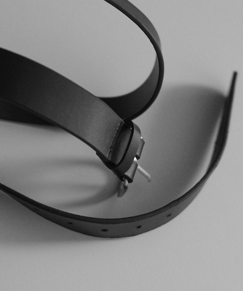 RUUBON（ルーボン）の「【RUUBON】cow leather plain belt / カウレザー プレーンベルト（ベルト・メンズ・ブラック/ブラウン・FREE）」の14枚目の写真