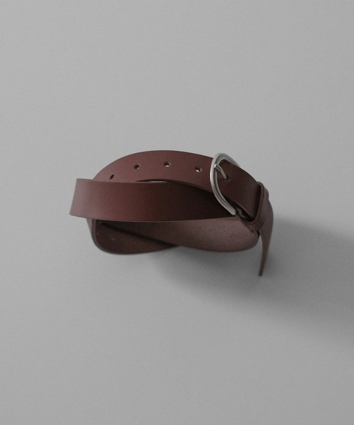 RUUBON（ルーボン）の「【RUUBON】cow leather plain belt / カウレザー プレーンベルト（ベルト・メンズ・ブラック/ブラウン・FREE）」の18枚目の写真